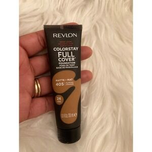 Revlon ColorStay Full Cover Foundation 405 Almond Matte 1oz Good New 24HR